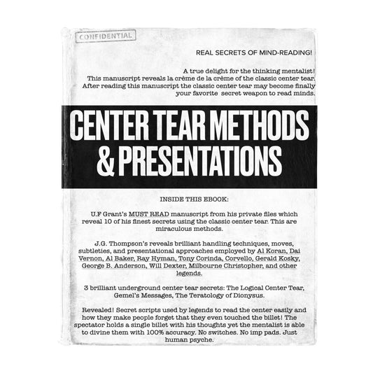 Center Tear Methods & Presentations (eBook)